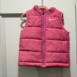 Brand New Nike Kids Pink Patterned Vest